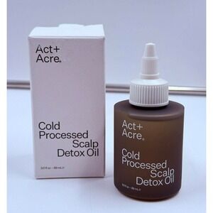Act+Acre Cold Processed Scalp Detox Oil 3.0 fl oz / 89ml. NEW in Box
